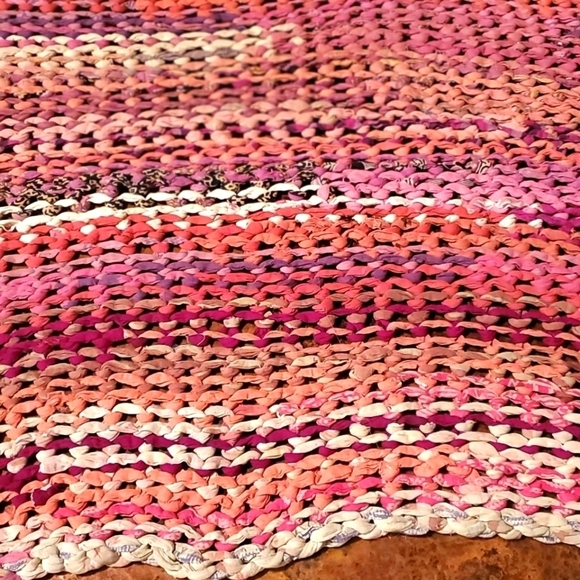 Basha Better Way Designs Handmade Chunky Knit Multicolored Sz. M Scarf Wrap - Picture 1 of 9